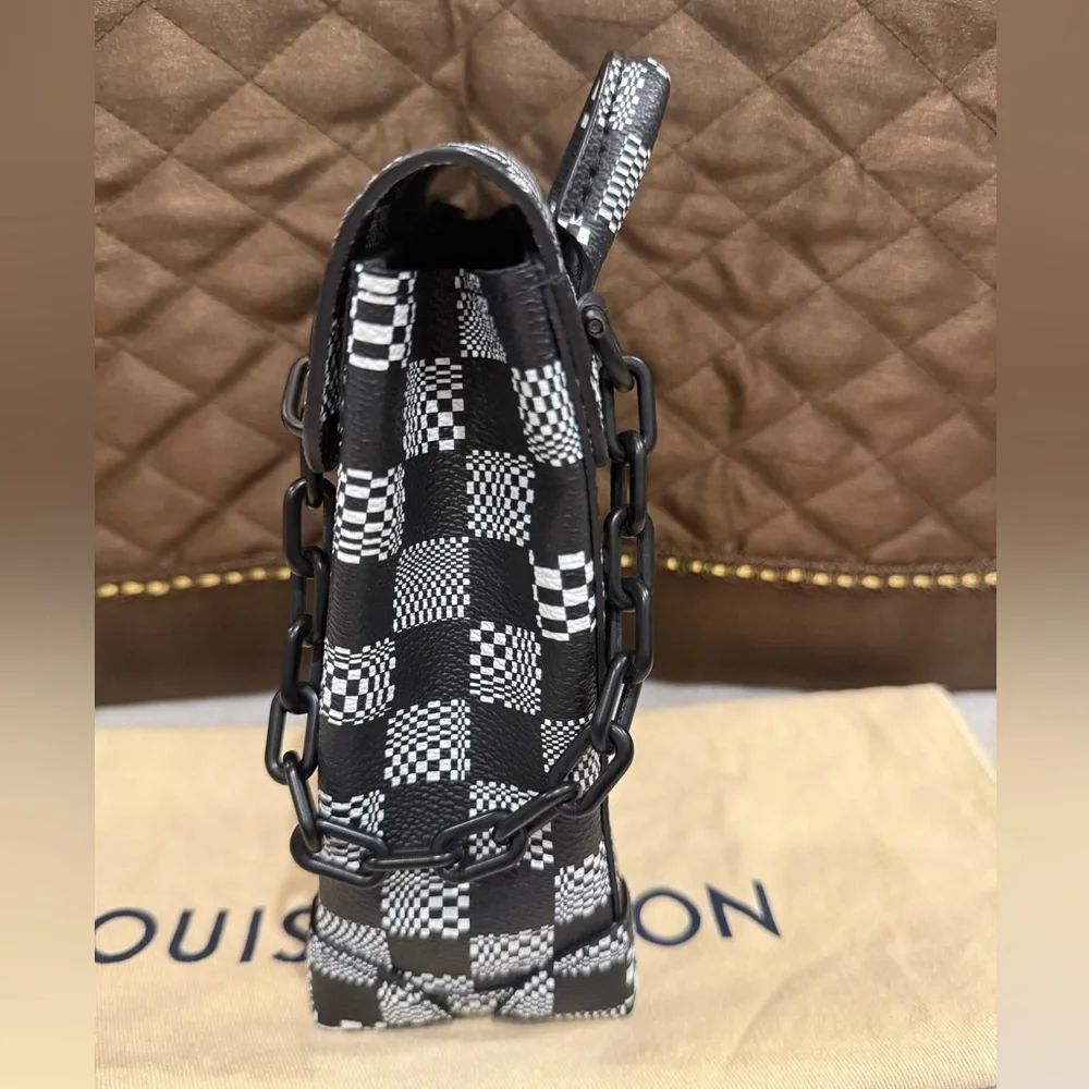 LOUIS VUITTON Damier Distorted Steamer XS Unisex